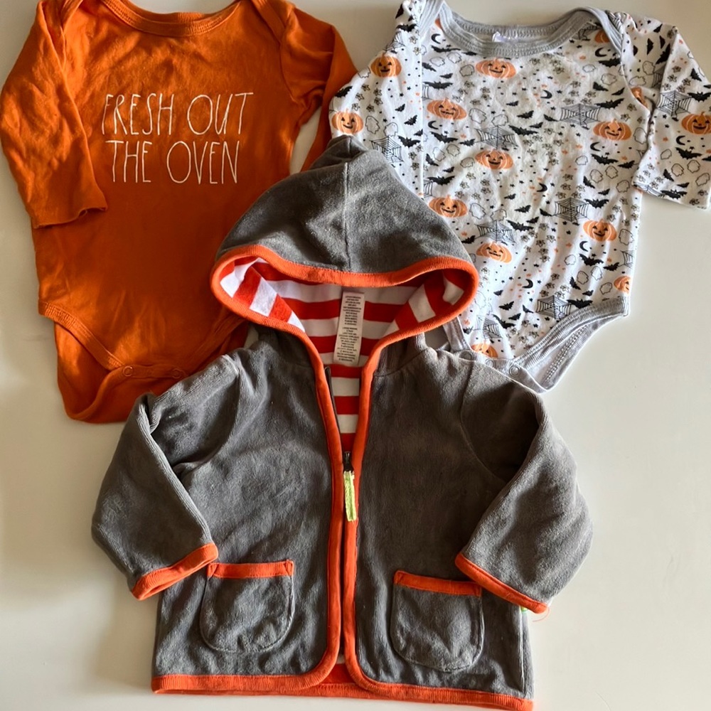 Fall Halloween bundle 6 / 9 months gender neutral
